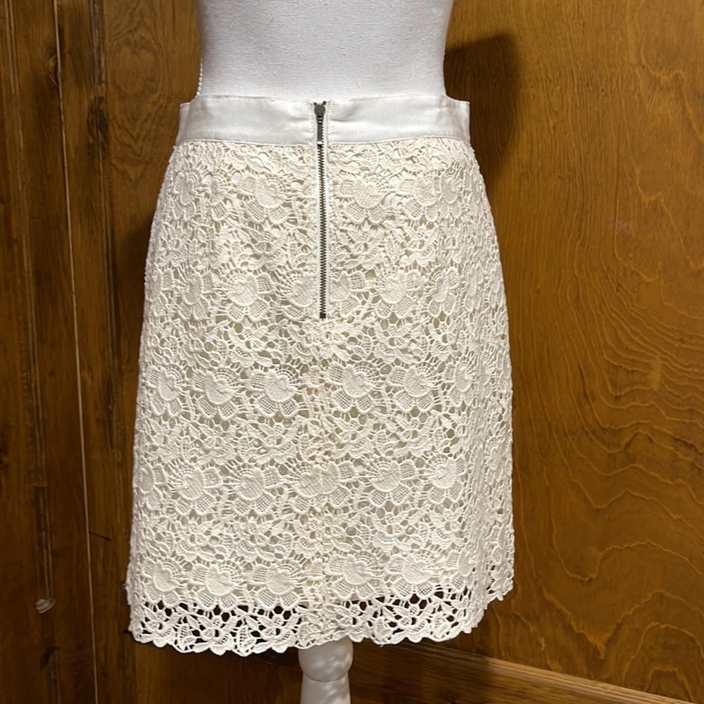 LOFT Lace Overlay Skirt - EUC - Picture 3 of 6